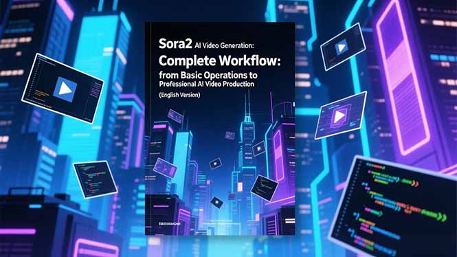 Sora2 AI视频生成的系统教程（英文版）：从基础操作到专业级AI视频制作的完整工作流
